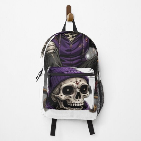 Item preview, Purple Hoodie Skate Skeleton designed and sold by DailyDoodlesBySumbul.