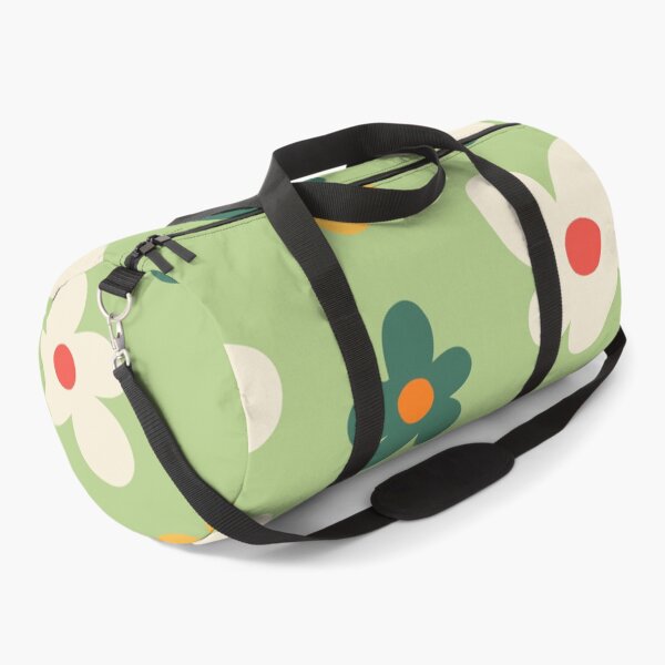 Item preview, Playful retro florals on green background designed and sold by Rue Market.