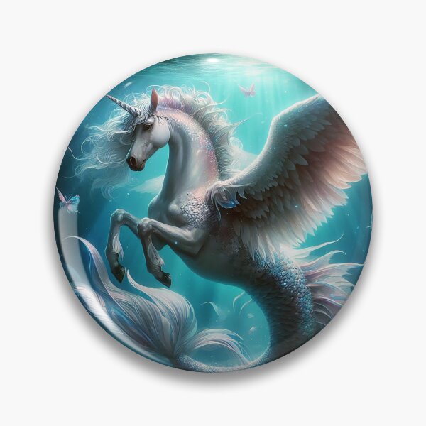 Item preview, Vallorius Star—the SeaHorse Pegasus Unicorn MUrmaid who guards thresholds designed and sold by WildlyAiyana.