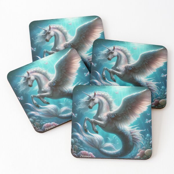 Item preview, Vallorius Star—the SeaHorse Pegasus Unicorn MUrmaid who guards thresholds designed and sold by WildlyAiyana.
