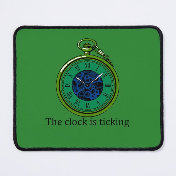 Item preview, The Clock is Ticking Vintage Emerald Pocket Watch Art designed and sold by MADBULL7.