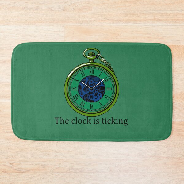 Item preview, The Clock is Ticking Vintage Emerald Pocket Watch Art designed and sold by MADBULL7.