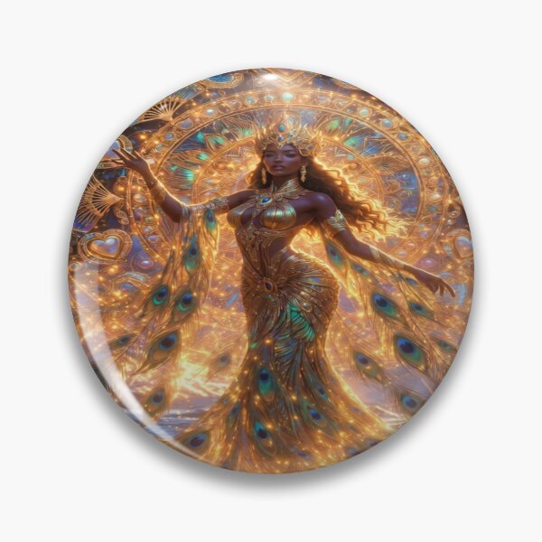 Item preview, Oshun Awakened: Golden Peacock Goddess & Radiant Sacred Sigil designed and sold by RavenCrow444.