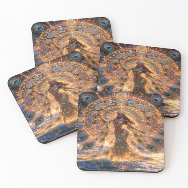 Item preview, Oshun Awakened: Golden Peacock Goddess & Radiant Sacred Sigil designed and sold by RavenCrow444.