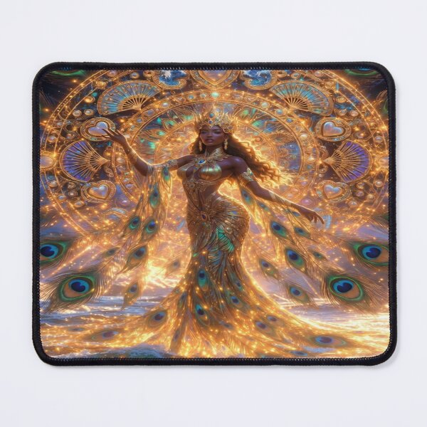 Item preview, Oshun Awakened: Golden Peacock Goddess & Radiant Sacred Sigil designed and sold by RavenCrow444.