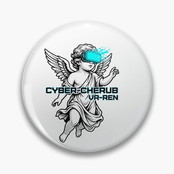 Item preview, Virtual Reality Cherub - Cyberpunk Renaissance Angel Aesthetic designed and sold by BMAMED2001.