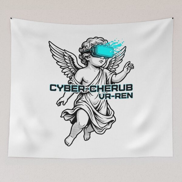 Item preview, Virtual Reality Cherub - Cyberpunk Renaissance Angel Aesthetic designed and sold by BMAMED2001.