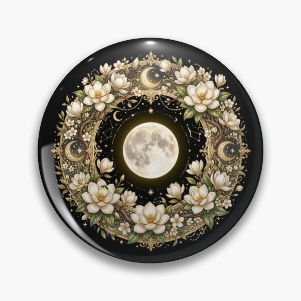 Item preview, Moonlit Magnolia Celestial Wreath designed and sold by MoonSoul Studio.