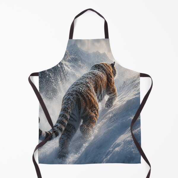 Item preview, Tiger Travels in Deep Snow To Get to the Mountain Top designed and sold by nikkolaus.