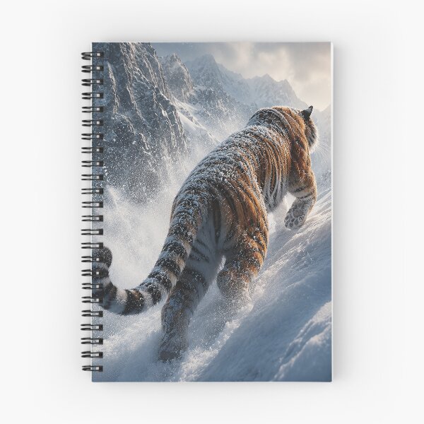 Item preview, Tiger Travels in Deep Snow To Get to the Mountain Top designed and sold by nikkolaus.