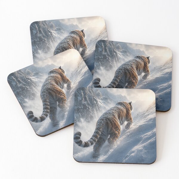 Item preview, Tiger Travels in Deep Snow To Get to the Mountain Top designed and sold by nikkolaus.