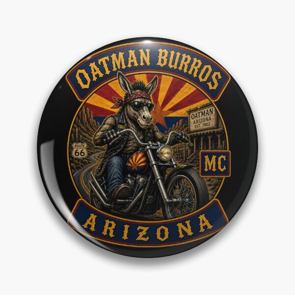 Item preview, Oatman Arizona Burros Motorcycle Club Funny  designed and sold by MojaveTradePost.
