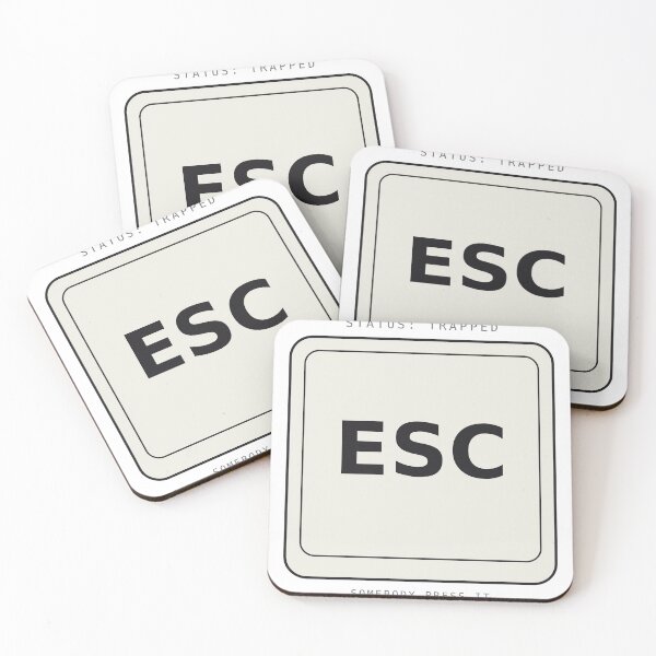 Item preview, Somebody Press It ESC Key Funny Deadpan  designed and sold by deadpansupplyco.