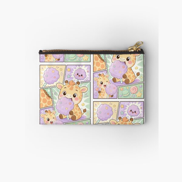 Item preview, Kawaii Giraffe Cotton Candy Comic Panel designed and sold by Gift Phrase Studio.