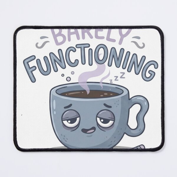 Item preview, Barely Functioning Funny Tired Coffee Mug designed and sold by axelpua.