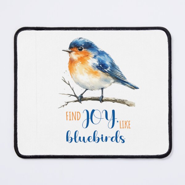 Item preview, Watercolor Eastern Bluebird Bird Illustration | Bluebird Lover Nature Art | Vintage Wildlife Bird Design designed and sold by Dinaelsherkawy.