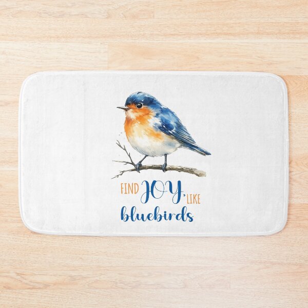 Item preview, Watercolor Eastern Bluebird Bird Illustration | Bluebird Lover Nature Art | Vintage Wildlife Bird Design designed and sold by Dinaelsherkawy.