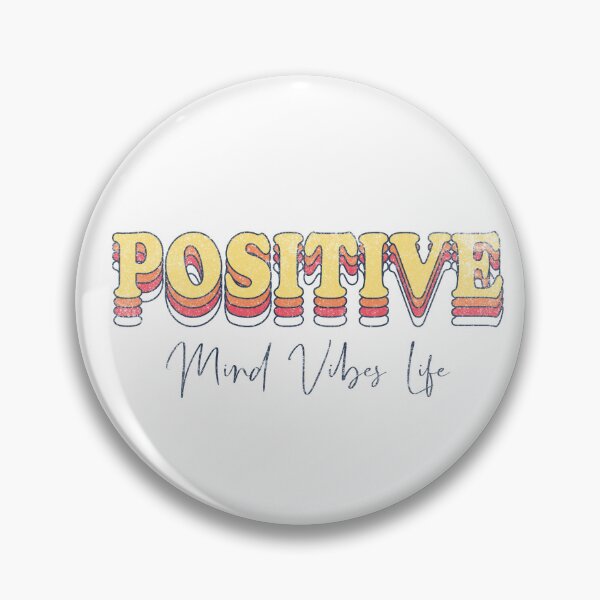 Item preview, Retro Positive Mind Vibes Life Typography designed and sold by The secret storage room.