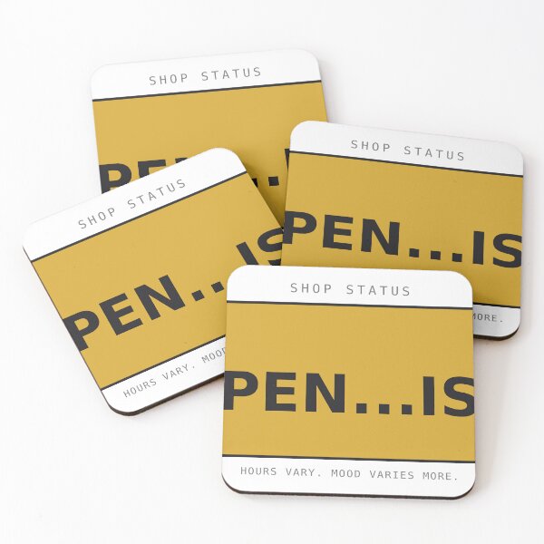 Item preview, Open Ish Funny Deadpan Shop Sign Sarcastic Design. designed and sold by deadpansupplyco.