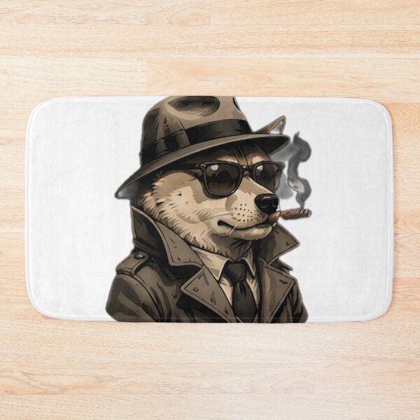 Item preview, Noir Detective Dog Boss designed and sold by DailyDoodlesBySumbul.