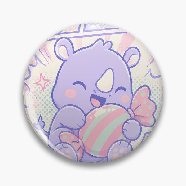 Item preview, Kawaii Rhino Candy Comic Panel designed and sold by Gift Phrase Studio.