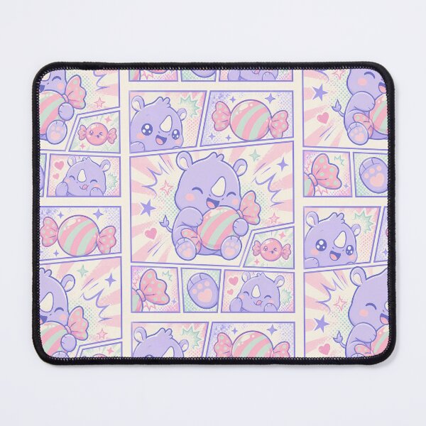 Item preview, Kawaii Rhino Candy Comic Panel designed and sold by Gift Phrase Studio.