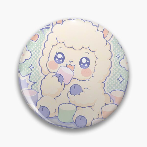 Item preview, Kawaii Alpaca Marshmallow Comic Panel designed and sold by Gift Phrase Studio.