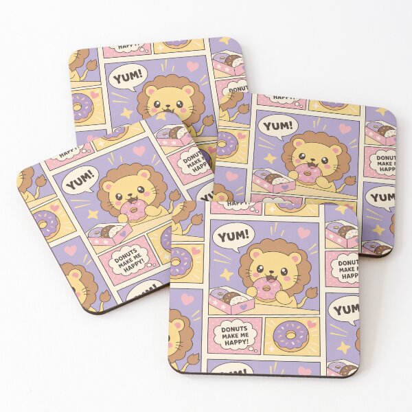 Item preview, Kawaii Llama Macaron Comic Panel designed and sold by Gift Phrase Studio.
