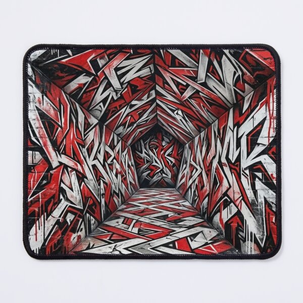 Item preview, Abstract 3D Geometric Graffiti Tunnel designed and sold by Dzblack.