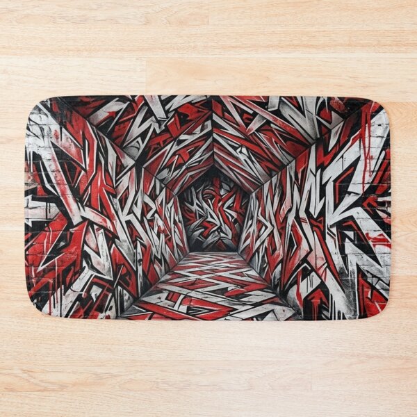 Item preview, Abstract 3D Geometric Graffiti Tunnel designed and sold by Dzblack.