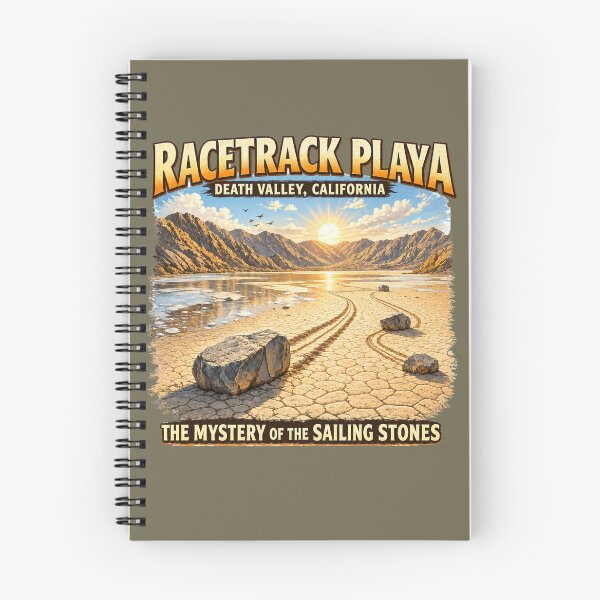 Item preview, Racetrack Playa Death Valley California Sailing Stones Vintage Desert Travel Design designed and sold by Eclipse 3699.