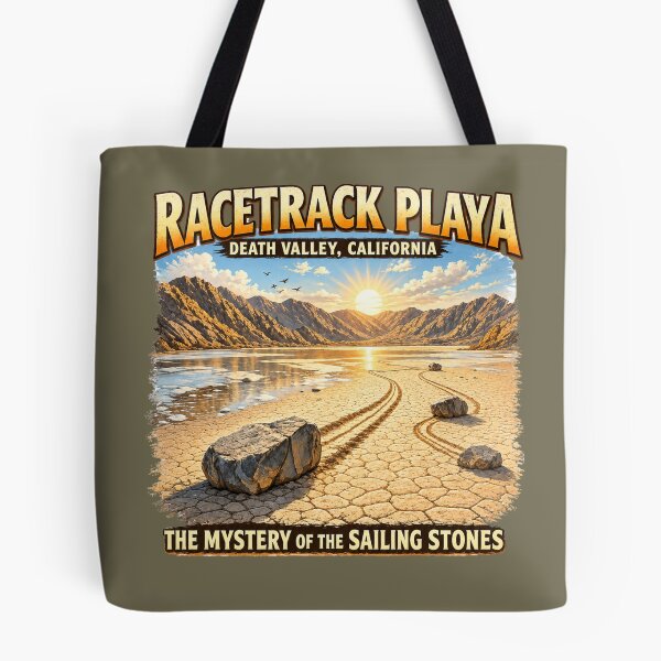Item preview, Racetrack Playa Death Valley California Sailing Stones Vintage Desert Travel Design designed and sold by Eclipse 3699.