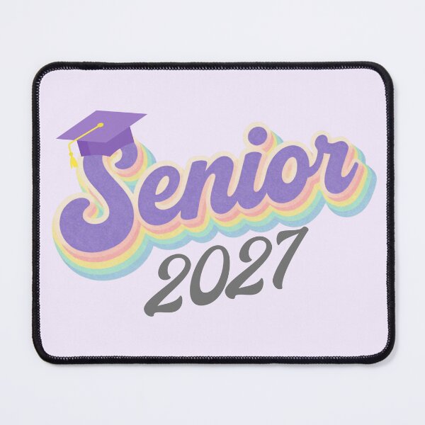 Item preview, Senior 2027 With Graduation Cap Retro Rainbow Lettering designed and sold by JaymeOctober.