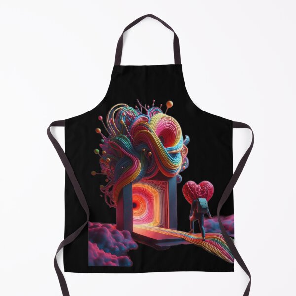 Item preview, Twisted Hearts Surreal Heart Character Walking into Portal designed and sold by LujziWorld.