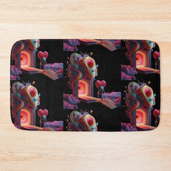 Item preview, Twisted Hearts Surreal Heart Character Walking into Portal designed and sold by LujziWorld.
