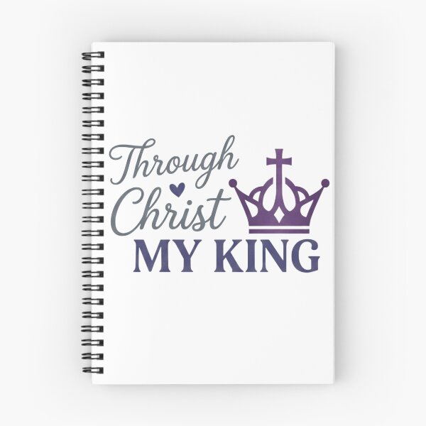 Item preview, Through Christ MY KING - Purple Royal Crown Faith Graphic designed and sold by Faithloveshop.