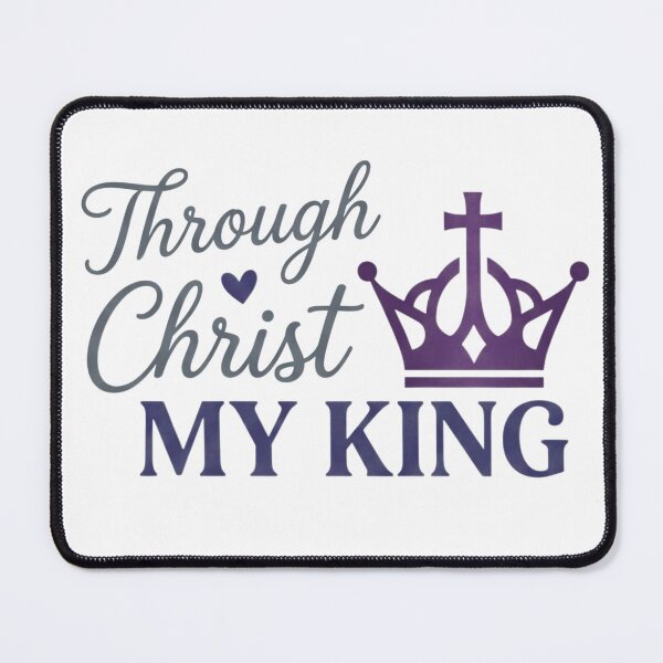 Item preview, Through Christ MY KING - Purple Royal Crown Faith Graphic designed and sold by Faithloveshop.