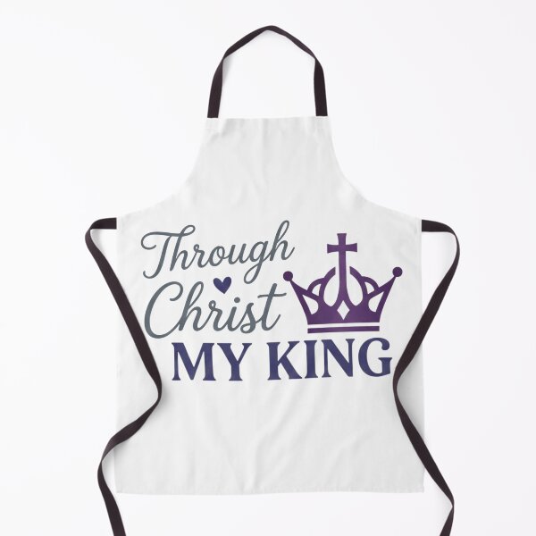 Item preview, Through Christ MY KING - Purple Royal Crown Faith Graphic designed and sold by Faithloveshop.