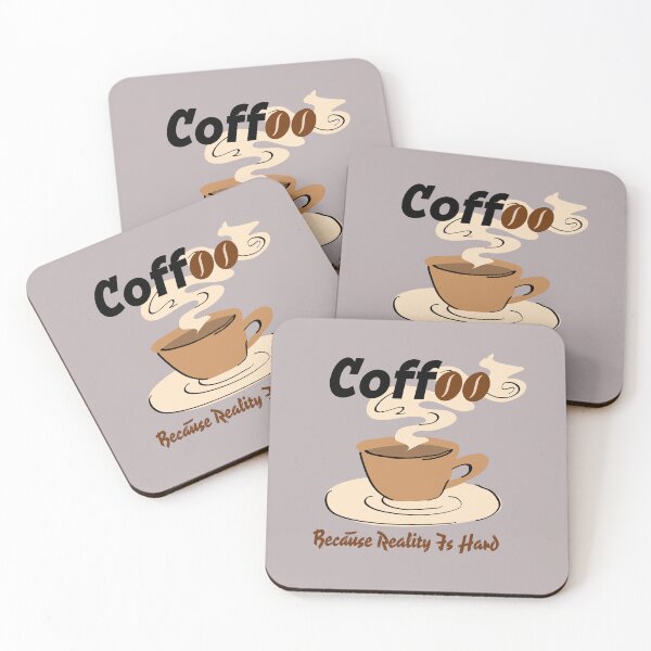 Item preview, COFFEE BECAUSE REALITY IS HARD designed and sold by ActOutTees.