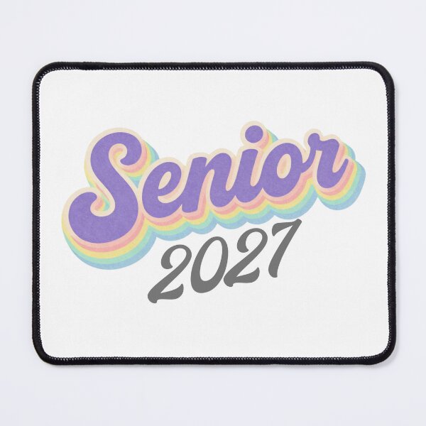 Item preview, Senior 2027 Retro Watercolor Rainbow Tones designed and sold by JaymeOctober.