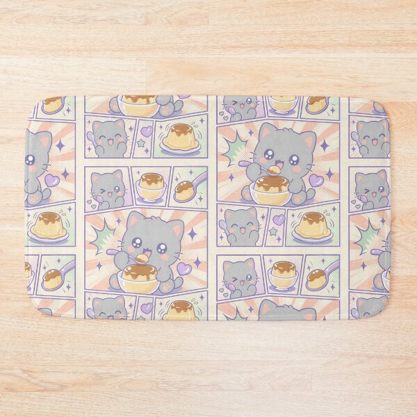 Item preview, Kawaii Gray Kitten Pudding designed and sold by Magmashup.
