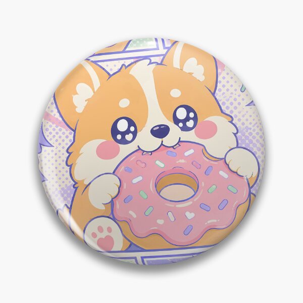Item preview, Kawaii Corgi Donut designed and sold by Gift Phrase Studio.