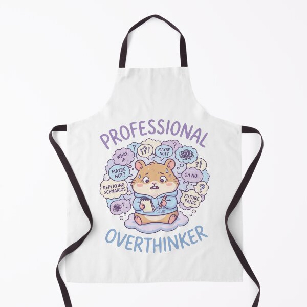 Item preview, Professional Overthinker Funny Cute Hamster Anxiety designed and sold by axelpua.