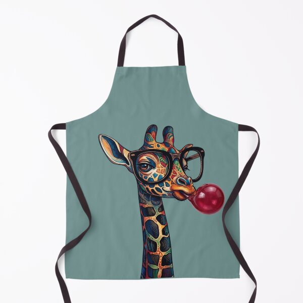 Item preview, Colorful Giraffe – Bubble Gum & Sunglasses Cartoon designed and sold by UUniqueIImprint.