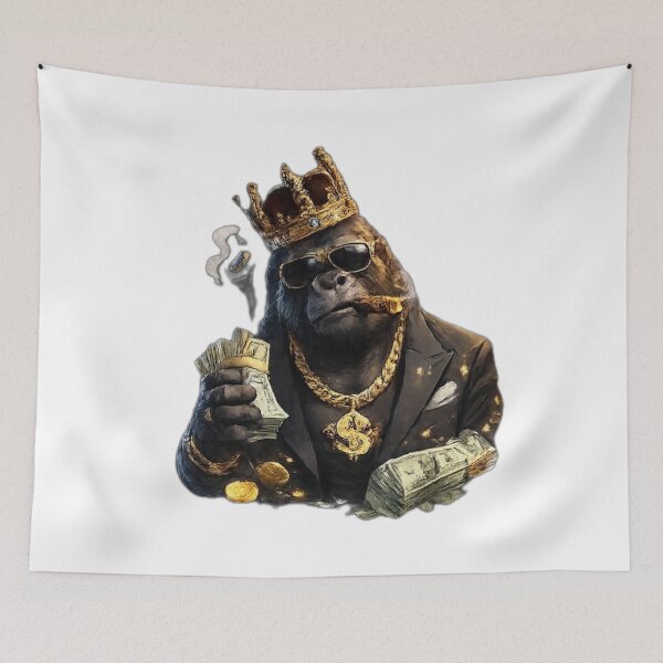 Item preview, King Gorilla Money Boss designed and sold by DailyDoodlesBySumbul.