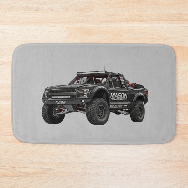 Artikelvorschau, Mason Motors Trophy Truck Custom Black Desert Race Pickup Illustration entworfen und verkauft von Motorline44.
