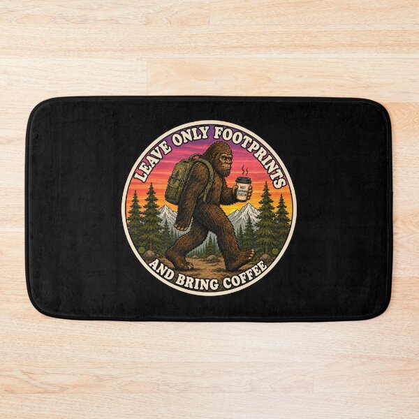 Item preview, Leave Only Footprints and Bring Coffee designed and sold by Swanny's Custom T-shirt and Gift Designs.