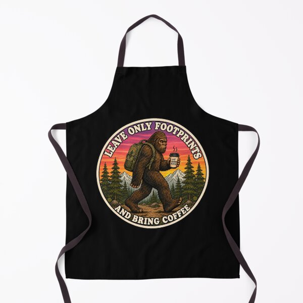 Item preview, Leave Only Footprints and Bring Coffee designed and sold by Swanny's Custom T-shirt and Gift Designs.