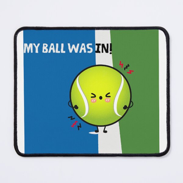 Item preview, My Ball Was In! Angry Tennis Ball. Funny Tennis Shirt. tGift for a Tennis Fan, Tennis Lover, Tennis Player. designed and sold by ShrimpAndGrits.