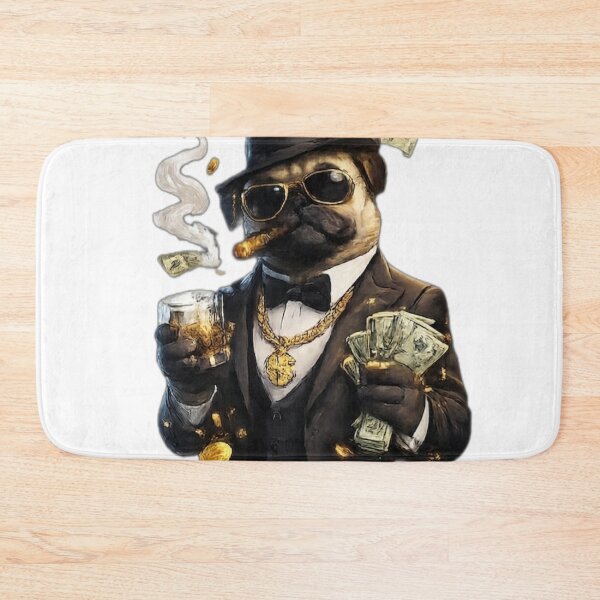 Item preview, Rich Pug Boss designed and sold by DailyDoodlesBySumbul.